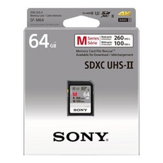 SONY 索尼 UHS 2速度等級U3超高速SD卡M系列SF-M64, 1個, 64GB