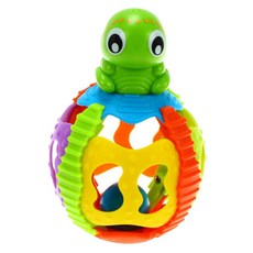 플레이그로 거북이 오뚝이 볼, 혼합 색상, 1개