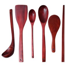 키친아트 옻칠 조리도구 6종 세트, 혼합 색상, 1개