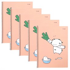 투영디자인 미스터도우 스프링 노트, 아프리콧, 5개입
