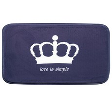 핑크망고 크라운 소프트 발매트, 혼합 색상, 1개