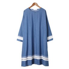 엄짱 로인드데님 수유원피스