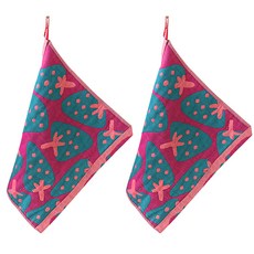 리빙팝 주방 납작수건, 로즈오션, 2개입