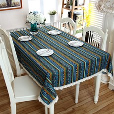 伊科迪 東方風格圖案桌布, 藍色蕾絲, A(60 x 60 cm)