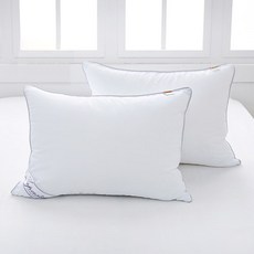 韓國產超細纖維棉填充枕芯, 白色, 2個