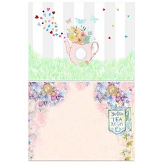 ROEM DESIGN 矽膠餐墊 花瓶 + 花園, 混合顏色, 385 x 285 mm, 1個