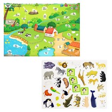 moms board 動物王國磁鐵組, 1個, 30個, 30件