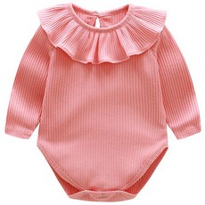 JOY MULTI 女童羅紋長袖包屁衣