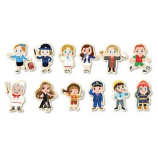 moms board 職業磁鐵組, 1個, 24個