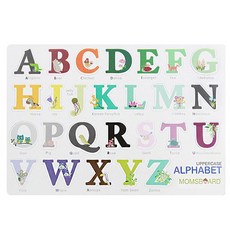 momsboard 字母磁鐵遊戲 英文字母大寫 磁鐵拼圖, 1個, 26片