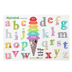 momsboard 字母磁鐵遊戲 小寫字母磁性拼圖, 33件, 1個