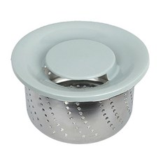 YNET t 單孔塑膠排水蓋片+不鏽鋼濾網, 1套