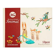 moms board 動物磁鐵組, 1組, 13片