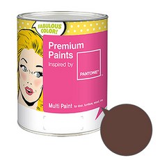 노루페인트 팬톤 멀티 에그쉘광 페인트, 브루네트(19-1235), 1L, 1개