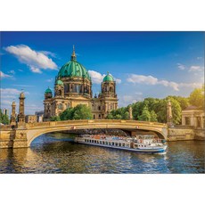 Puzzle Korea 柏林大教堂與施普雷河拼圖 3121, 1000 件, 混合顏色, 1000件, 1個
