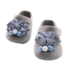 JOY MULTI 女童珍珠蕾絲學步鞋