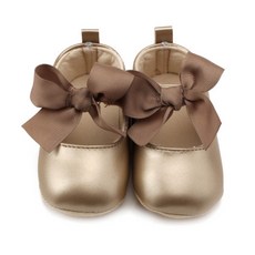 Joy Multi 幼兒亮面蝴蝶結學步鞋