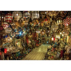 Puzzle Korea 摩洛哥古董燈具店拼圖 3143, 1000 件, 混合顏色, 1000件, 1個