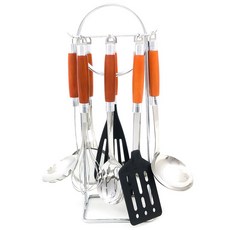 코코렉스 싱글 원목투톤 키친툴 10p세트, 혼합 색상, 1개