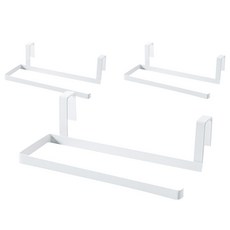 Block Mart 廚房簡約紙巾抹布掛架, 白色, 3個