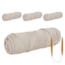 手作圍巾工具組, 1套, 09拿鐵