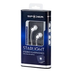 스파이더 STARLIGHT 스테레오 이어폰, SILVER
