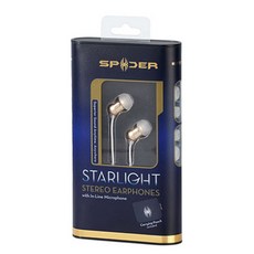 스파이더 STARLIGHT 스테레오 이어폰, GOLD
