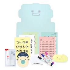 노리터프로젝트 캐릭터보드 내로봇친구 로보 벽걸이형 자석칠판세트, 베이비블루, 1개