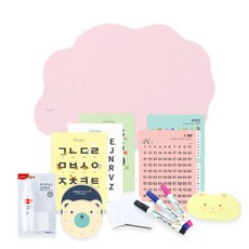 노리터프로젝트 캐릭터보드 꿈꾸는양 래미 벽걸이형 자석칠판세트, 러블리핑크, 1개
