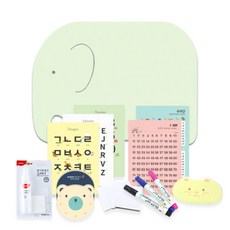 노리터프로젝트 캐릭터보드 아프리카코끼리 엘리 벽걸이형 자석칠판세트, 민트그린, 1개