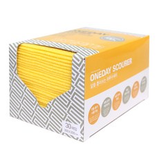 크로바몰 알뜰 뽑아쓰는 하루수세미 옐로우, 30개입, 1개