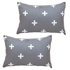 헬로베딩 크로스 북유럽풍 홑겹 베개커버 2p