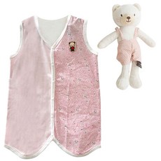 코니베이비 오가닉 여름 수면조끼 + 내친구곰베베 60 애착인형 랜덤 발송