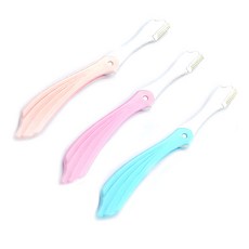 뷰티팝 접이식 투톤 웨이브 눈썹칼, 랜덤 발송, 3개입