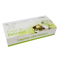 투고팩 딜리셔스 일회용 도시락 대, 100개입, 1개