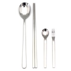 RAONNURI 愛德華 5人餐具組, 1套, 湯匙 5p + 筷子 5p + 茶匙 2p + 茶叉 2p