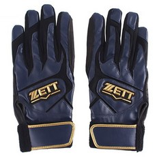 ZETT 뱃팅용 야구 장갑 BGK550, 블랙 + 곤색, 1개