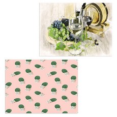 ROEM DESIGN 矽膠餐墊 酒紅色 + 小仙人掌, 混合顏色, 385 x 285 mm, 1個