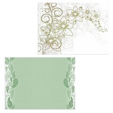 Roem Design 矽膠餐墊 花香白 + 水滴, 混合顏色, 385 x 285 mm, 2個