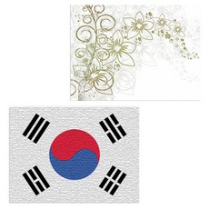 ROEM DESIGN 矽膠餐墊 花香 白色 + 太極旗, 混合顏色, 385 x 285 mm, 2個