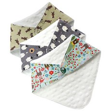 도트레코드 아동용 삼각형 3p 스카프빕 세트