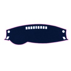 BlueCode 絲絨儀表板避光墊 + 防塵袋, 藍色 + 粉紅色, 現代 Genesis(14~15年 / 無中置喇叭 / 無HUD)