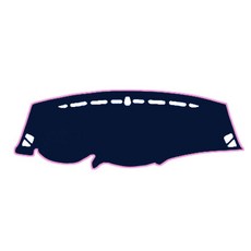 BlueCode 絲絨儀表板避光墊 + 防塵袋, 藍色 + 粉紅色, 現代 Tucson ix