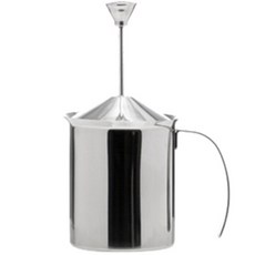 바카페 스테인레스 우유 거품기 400ml QF-NP01, 1개