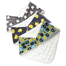 도트레코드 아동용 삼각형 스카프빕 3p 세트