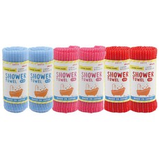 아이센 샤워타올슈퍼하드 29000-2, 6개