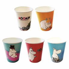 MOOMIN 嚕嚕米 5款顏色紙杯 270ml, 50入, 1個
