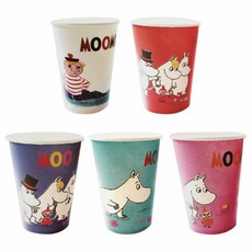 무민 컬러 종이컵 5종 세트 390ml, 50개입, 1개 50개입, 1개