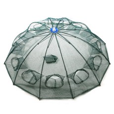 SAPA 12角12孔雨傘型自動魚籠蝦網, 1個