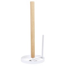 HAKOYA 鋼木廚房紙架, 白色的, 1個